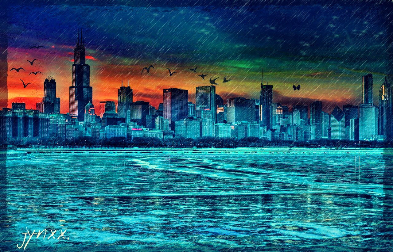 Chicago skylines #freetoedit